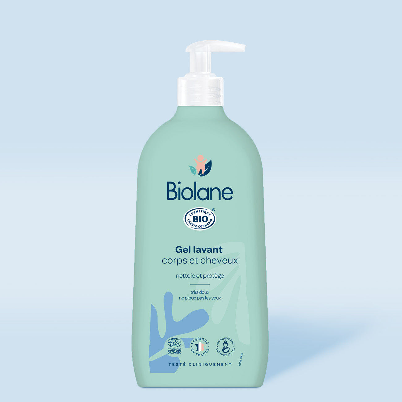 Gel de baño 2 en 1 cuerpo y cabello certificado biológico