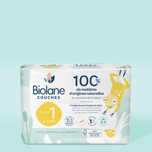 Pañales ecológicos – Talla 1 a 5