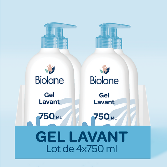 Lote de 4 geles de baño 2 en 1 cuerpo y cabello