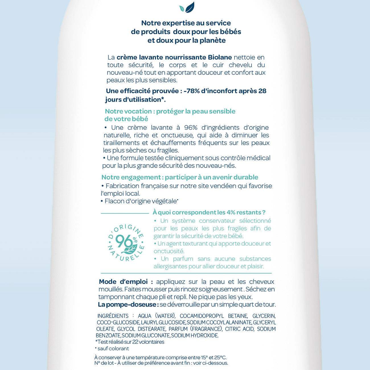 Crema lavante nutritiva