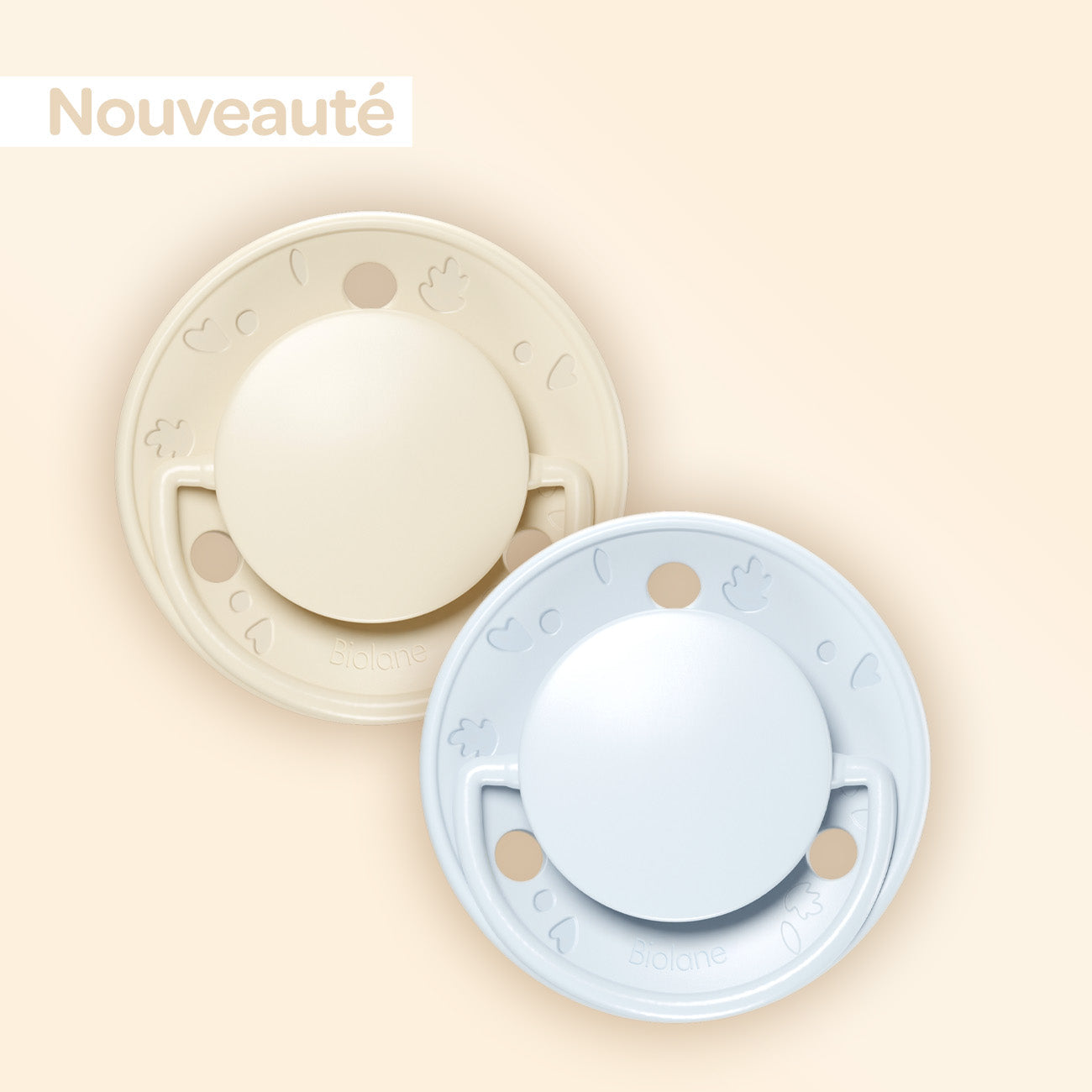 Lote de 2 chupetes redondos