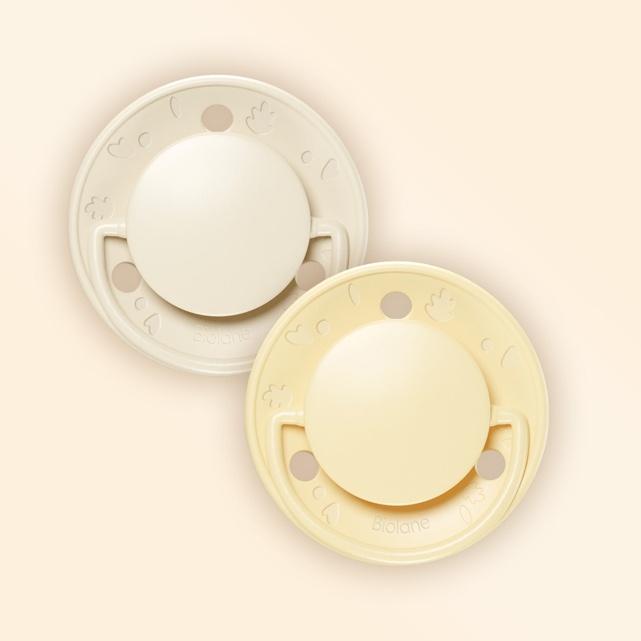 Lote de 2 chupetes redondos