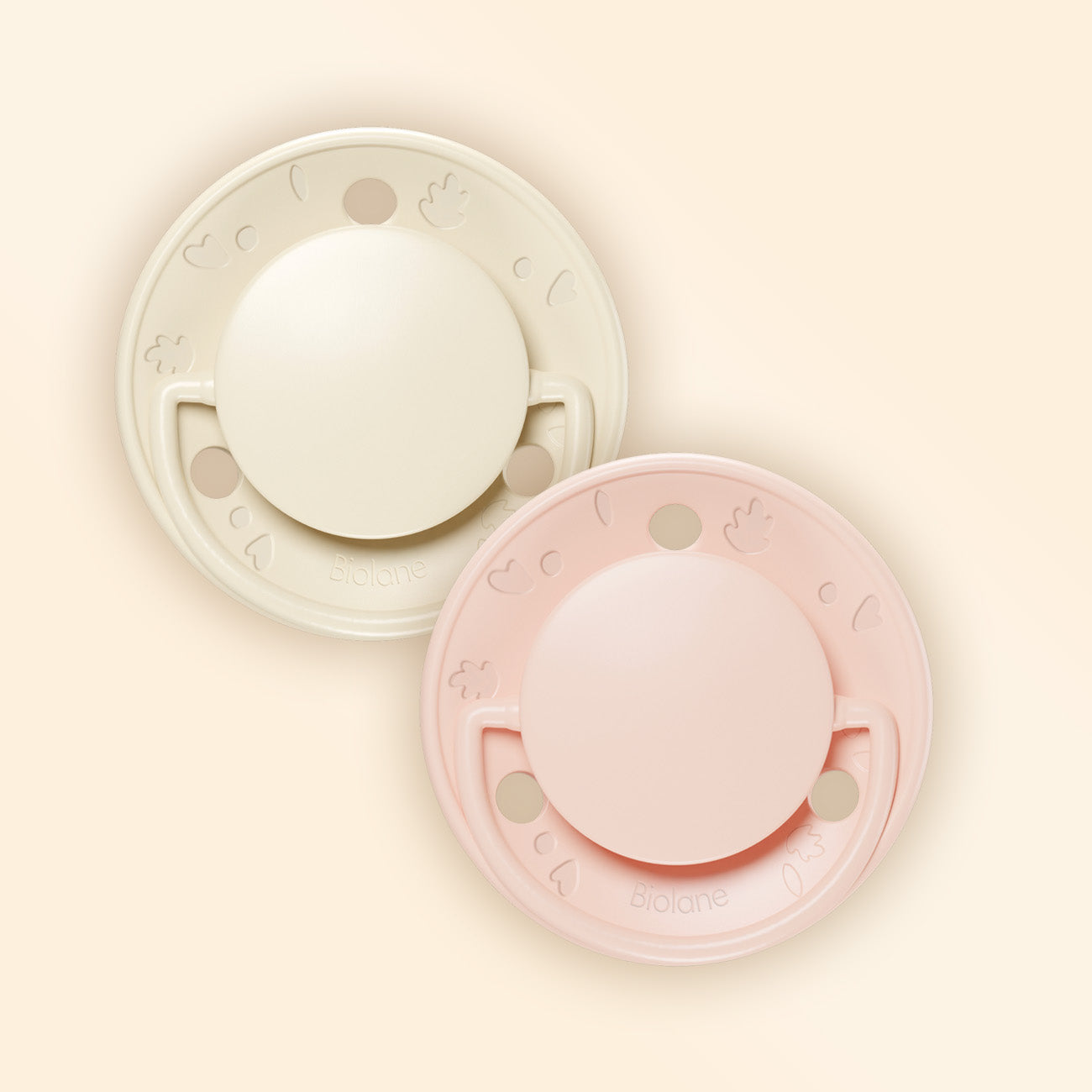 Lote de 2 chupetes redondos