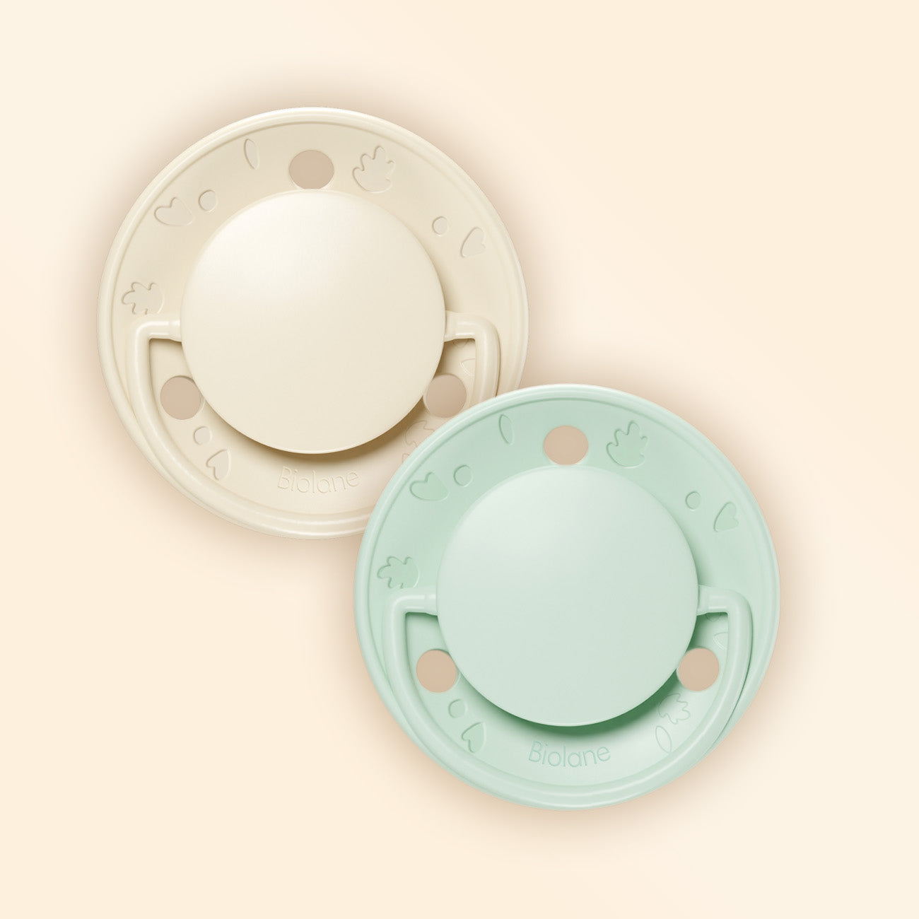 Lote de 2 chupetes redondos