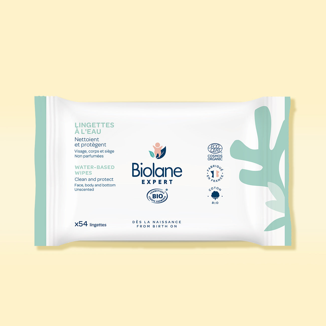 Toallitas de agua certificadas biológicas Biolane Expert