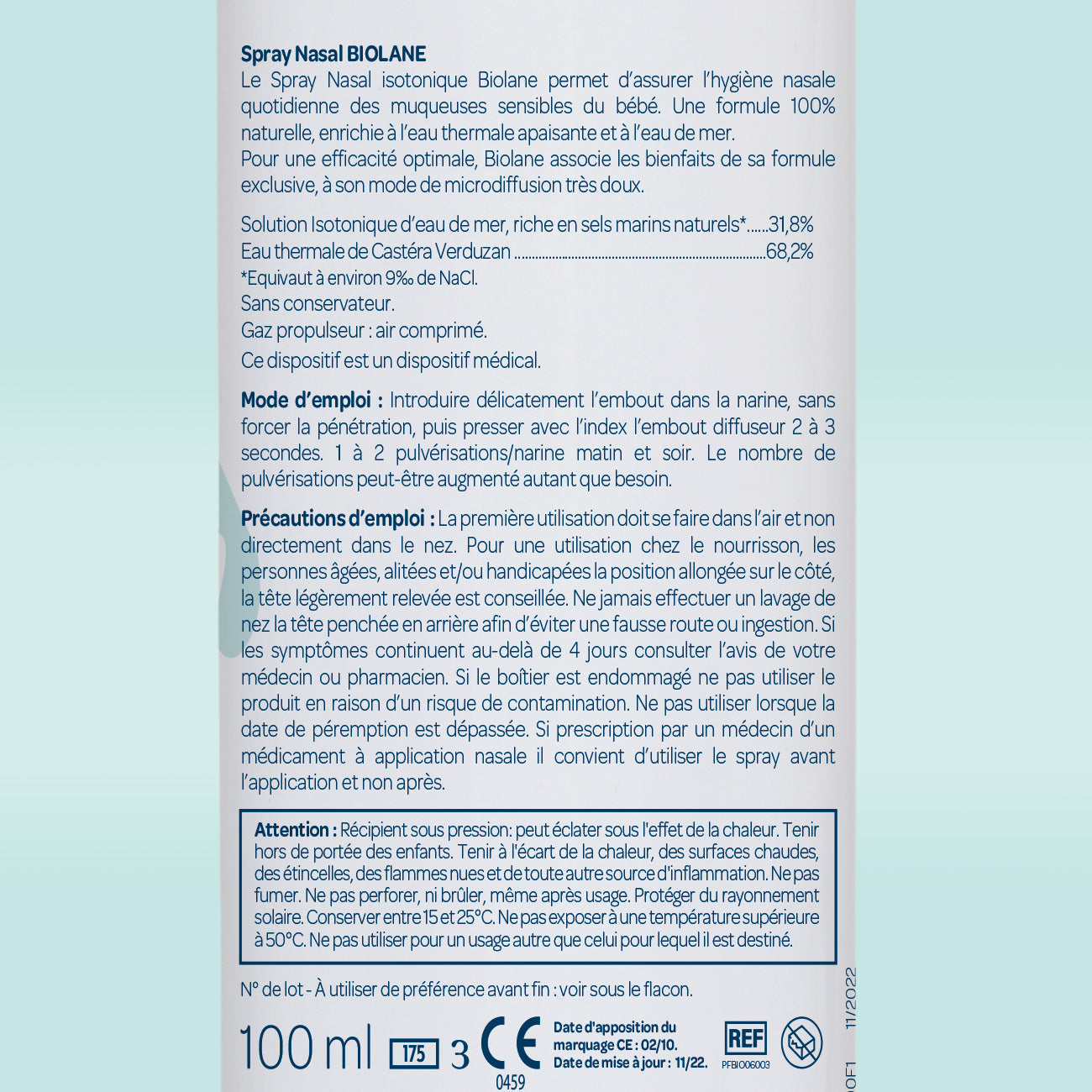 Spray nasal: fórmula 100% natural