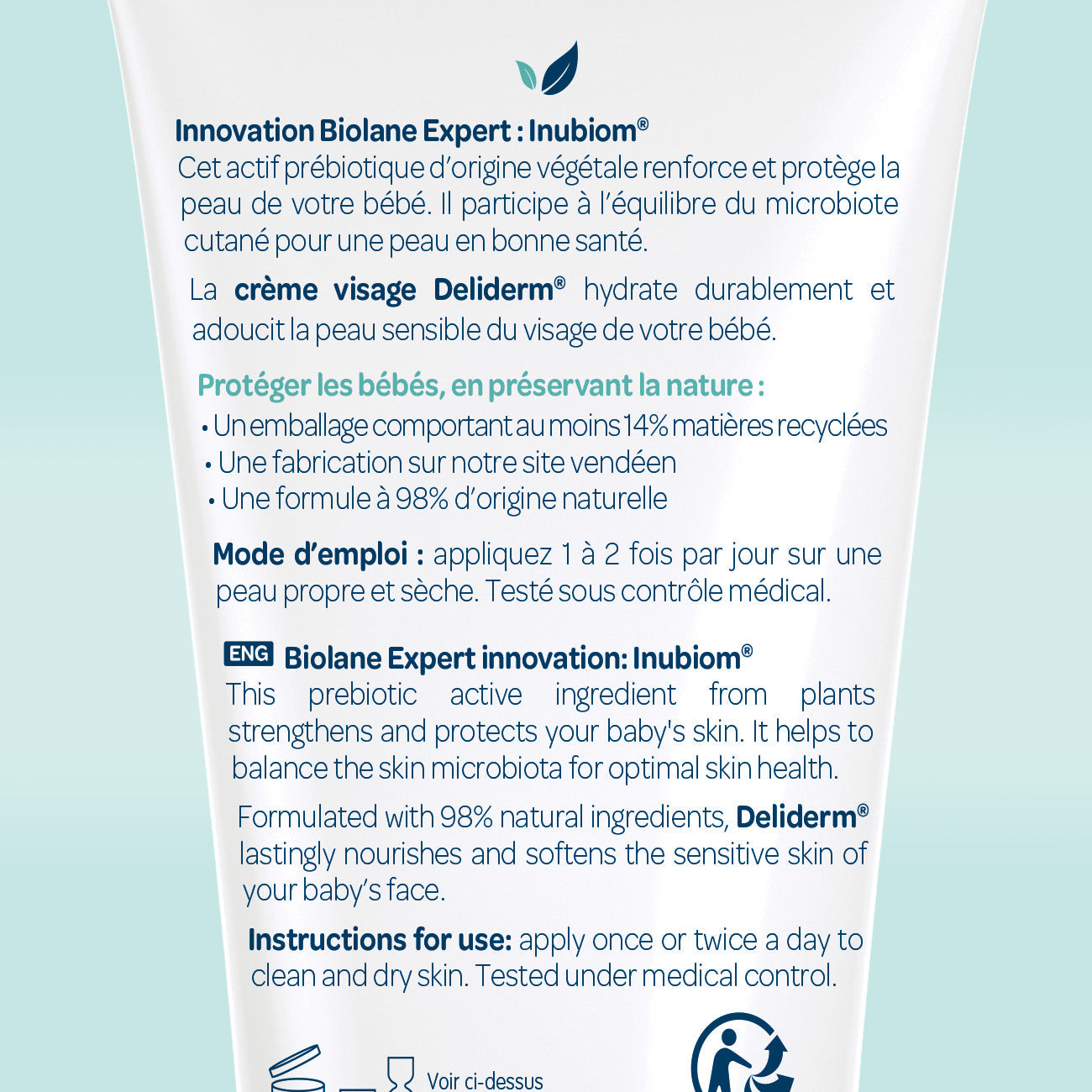Deliderm® crema facial Biolane Expert