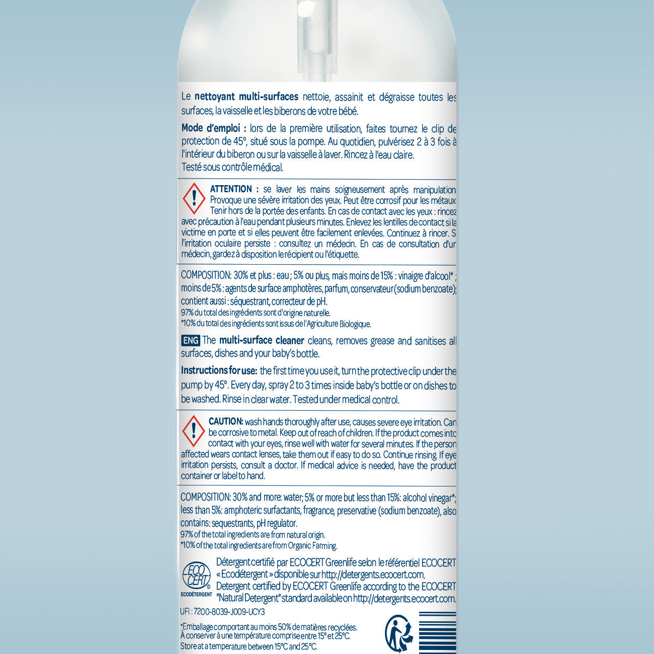 Limpiador multiusos Biolane Expert